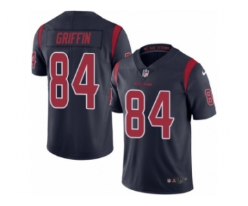 Men's Nike Houston Texans #84 Ryan Griffin Limited Navy Blue Rush NFL Jersey