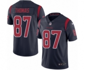 Men's Nike Houston Texans #87 Demaryius Thomas Limited Navy Blue Rush Vapor Untouchable NFL Jersey