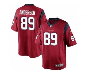 Men's Nike Houston Texans #89 Stephen Anderson Limited Red Alternate NFL Jersey
