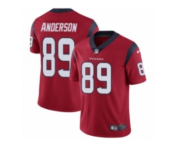 Men's Nike Houston Texans #89 Stephen Anderson Vapor Untouchable Limited Red Alternate NFL Jersey