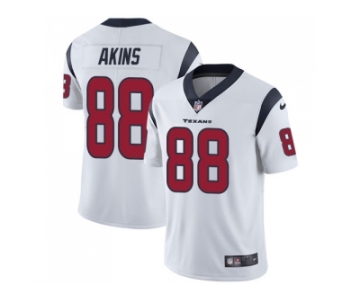 Nike Houston Texans #88 Jordan Akins White Men Stitched NFL Vapor Untouchable Limited Jersey