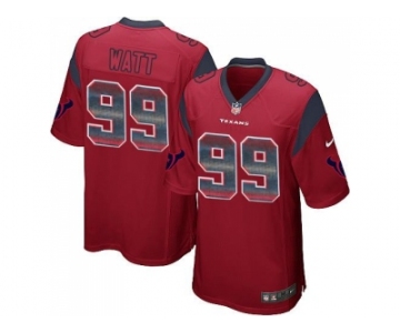 Nike Houston Texans #99 J.J. Watt Red Alternate Men's Stitched NFL Limited Strobe Jersey