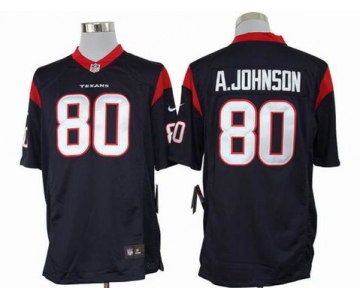 nike nfl jerseys houston texans #80 a.johnson blue[nike limited]