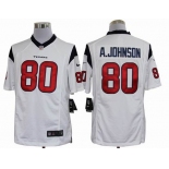 nike nfl jerseys houston texans #80 a.johnson white[nike limited]