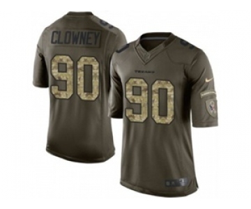 nike nfl jerseys houston texans #90 clowney army green[nike Limited Salute To Service][clowney]