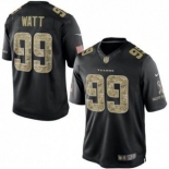nike nfl jerseys houston texans #99 watt Black[salute to service limited]
