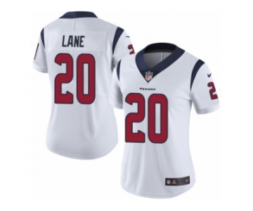 Women Nike Houston Texans #20 Jeremy Lane White Vapor Untouchable Limited Player NFL Jersey