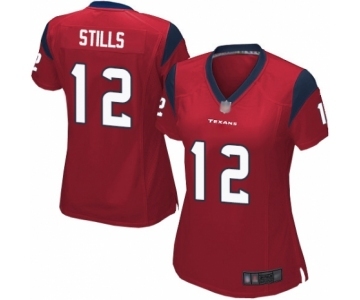Women's Houston Texans #12 Kenny Stills Game Red Alternate Football Jersey