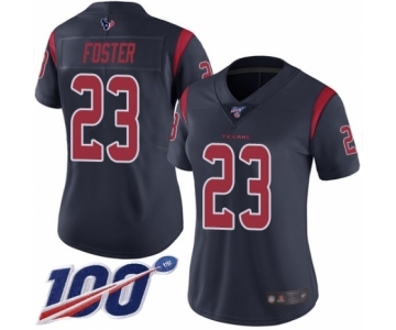 Women's Houston Texans #23 Arian Foster Limited Navy Blue Rush Vapor Untouchable 100th Season Football Jersey