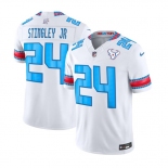 Women's Houston Texans #24 Derek Stingley Jr. White 2026 F.U.S.E. Rivalries Collection Limited Football Stitched Jersey Women's Houston Texans #24 Derek Stingley Jr. White 2026 F.U.S.E. Rivalries Collection Limited Football Stitched Jersey
