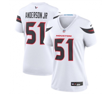 Women's Houston Texans #51 Will Anderson Jr. White 2024 Stitched Jersey