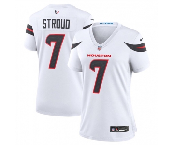 Women's Houston Texans #7 C.J. Stroud White 2024 Stitched Jersey