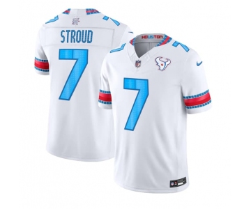 Women's Houston Texans #7 C.J. Stroud White 2026 F.U.S.E. Rivalries Collection Limited Stitched Football Jersey
