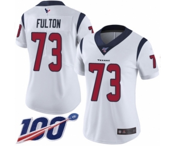 Women's Houston Texans #73 Zach Fulton White Vapor Untouchable Limited Player 100th Season Football Jersey