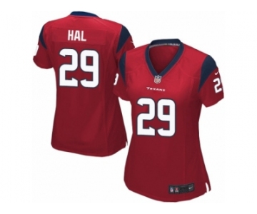 Women's Nike Houston Texans #29 Andre Hal Limited Red Alternate NFL Jersey