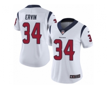 Women's Nike Houston Texans #34 Tyler Ervin Vapor Untouchable Limited White NFL Jersey