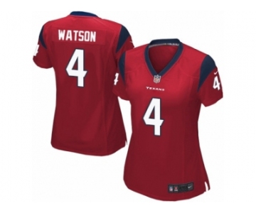Women's Nike Houston Texans #4 Deshaun Watson Limited Red Alternate NFL Jersey