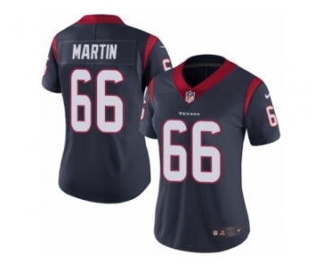 Women's Nike Houston Texans #66 Nick Martin Vapor Untouchable Limited Navy Blue Team Color NFL Jersey