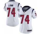 Women's Nike Houston Texans #74 Kendall Lamm White Vapor Untouchable Elite Player NFL Jersey