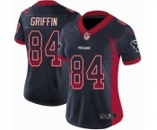 Women's Nike Houston Texans #84 Ryan Griffin Limited Navy Blue Rush Drift Fashion NFL Jersey