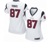 Women's Nike Houston Texans #87 Demaryius Thomas Game White NFL Jersey