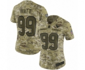 Women's Nike Houston Texans #99 J.J. Watt Limited Camo 2018 Salute to Service NFL Jersey