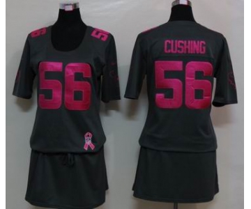 nike women nfl jerseys houston texans #56 cushing dk.grey[breast cancer awareness]