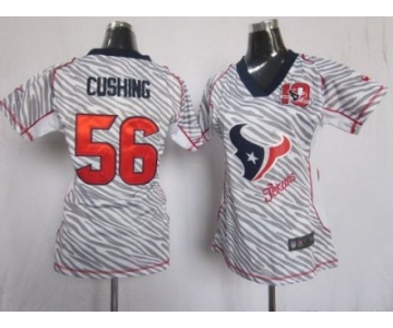 nike women nfl jerseys houston texans #56 cushing [fem fan zebra]
