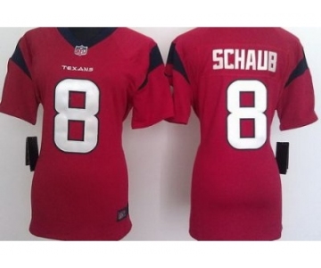 nike women nfl jerseys houston texans #8 schaub red[nike]