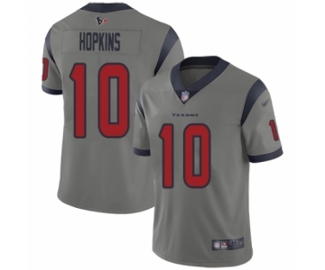 Youth Houston Texans #10 DeAndre Hopkins Limited Gray Inverted Legend Football Jersey