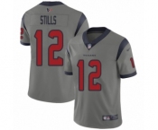 Youth Houston Texans #12 Kenny Stills Limited Gray Inverted Legend Football Jersey