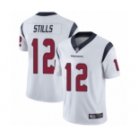 Youth Houston Texans #12 Kenny Stills White Vapor Untouchable Limited Player Football Jersey