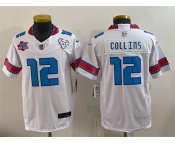 Youth Houston Texans #12 Nico Collins White 2026 25th Anniversary Patch F.U.S.E. Rivalries Collection Limited Stitched Football Jersey Youth Houston Texans #12 Nico Collins White 2026 25th Anniversary Patch F.U.S.E. Rivalries Collection Limited Stitched Football Jersey