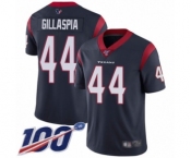 Youth Houston Texans #44 Cullen Gillaspia Navy Blue Team Color Vapor Untouchable Limited Player 100th Season Football Jersey