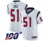 Youth Houston Texans #51 Dylan Cole White Vapor Untouchable Limited Player 100th Season Football Jersey