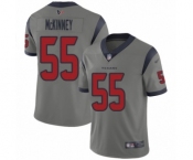 Youth Houston Texans #55 Benardrick McKinney Limited Gray Inverted Legend Football Jersey