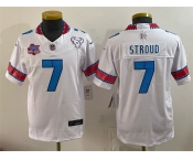 Youth Houston Texans #7 C.J. Stroud White 2026 25th Anniversary Patch F.U.S.E. Rivalries Collection Limited Stitched Football Jersey Youth Houston Texans #7 C.J. Stroud White 2026 25th Anniversary Patch F.U.S.E. Rivalries Collection Limited Stitched Football Jersey