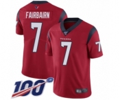 Youth Houston Texans #7 Ka'imi Fairbairn Red Alternate Vapor Untouchable Limited Player 100th Season Football Jersey