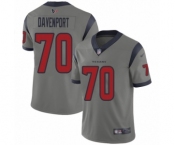 Youth Houston Texans #70 Julien Davenport Limited Gray Inverted Legend Football Jersey