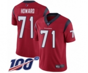 Youth Houston Texans #71 Tytus Howard Red Alternate Vapor Untouchable Limited Player 100th Season Football Jersey