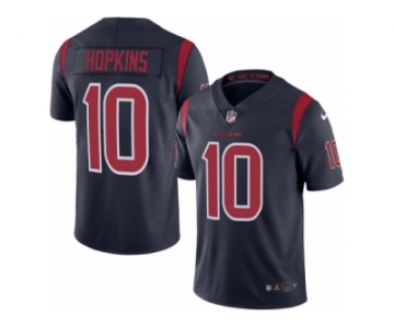 Youth Nike Houston Texans #10 DeAndre Hopkins Limited Navy Blue Rush NFL Jersey
