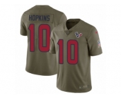 Youth Nike Houston Texans #10 DeAndre Hopkins Limited Olive 2017 Salute to Service NFL Jersey