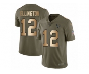 Youth Nike Houston Texans #12 Bruce Ellington Limited Olive Gold 2017 Salute to Service NFL Jersey
