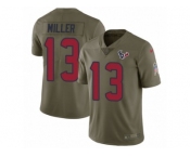 Youth Nike Houston Texans #13 Braxton Miller Limited Olive 2017 Salute to Service NFL Jersey