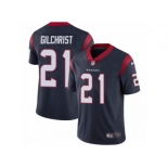 Youth Nike Houston Texans #21 Marcus Gilchrist Navy Blue Team Color Vapor Untouchable Limited Player NFL Jersey