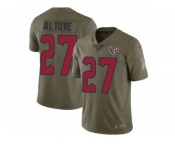 Youth Nike Houston Texans #27 Jose Altuve Limited Olive 2017 Salute to Service NFL Jersey