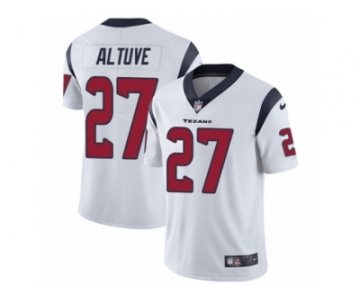 Youth Nike Houston Texans #27 Jose Altuve Vapor Untouchable Limited White NFL Jersey