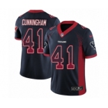 Youth Nike Houston Texans #41 Zach Cunningham Limited Navy Blue Rush Drift Fashion NFL Jersey