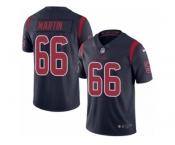 Youth Nike Houston Texans #66 Nick Martin Limited Navy Blue Rush NFL Jersey