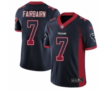 Youth Nike Houston Texans #7 Ka'imi Fairbairn Limited Navy Blue Rush Drift Fashion NFL Jersey